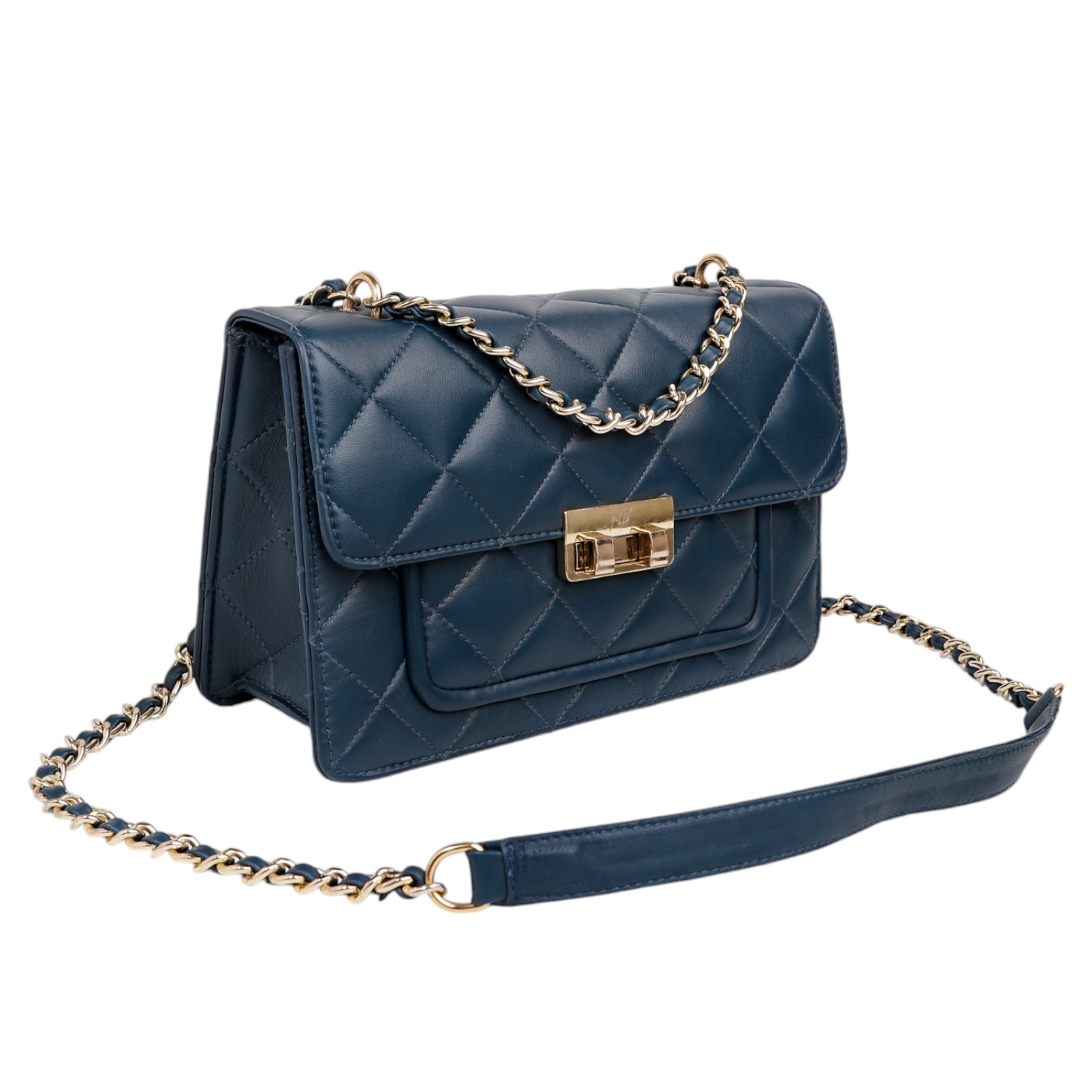 Flora Quilted Crossbody Leather Bag