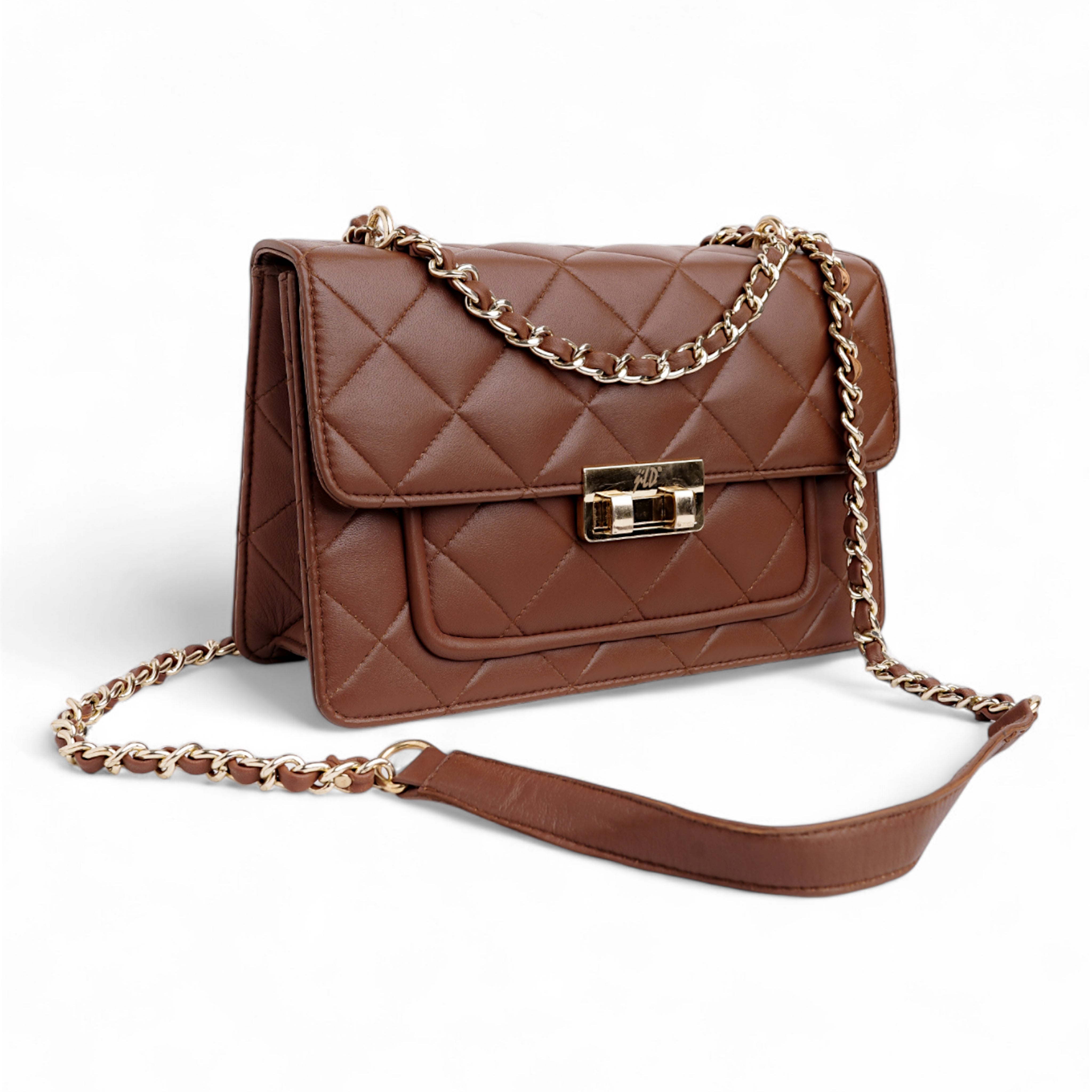 Flora Quilted Crossbody Leather Bag