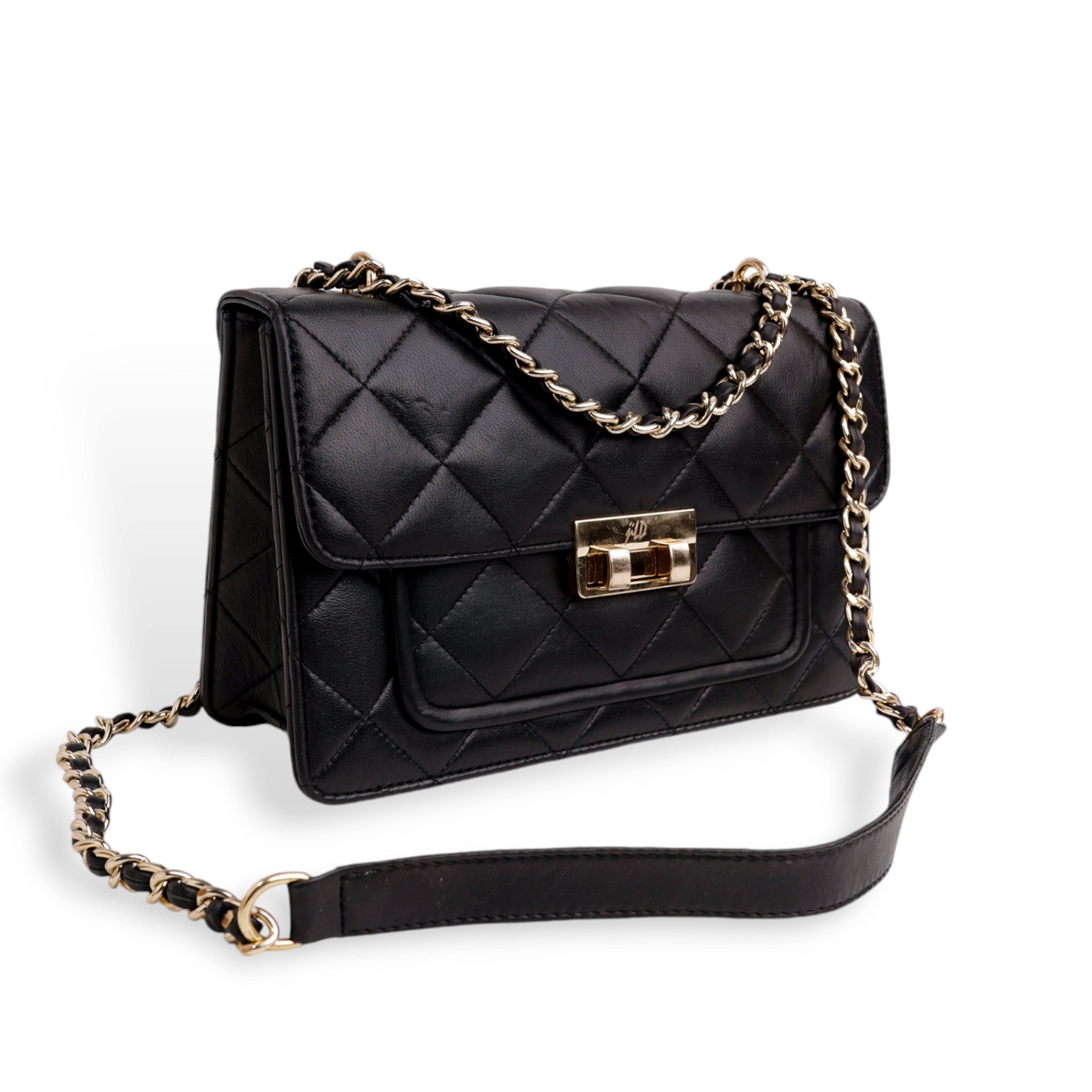 Flora Quilted Crossbody Leather Bag