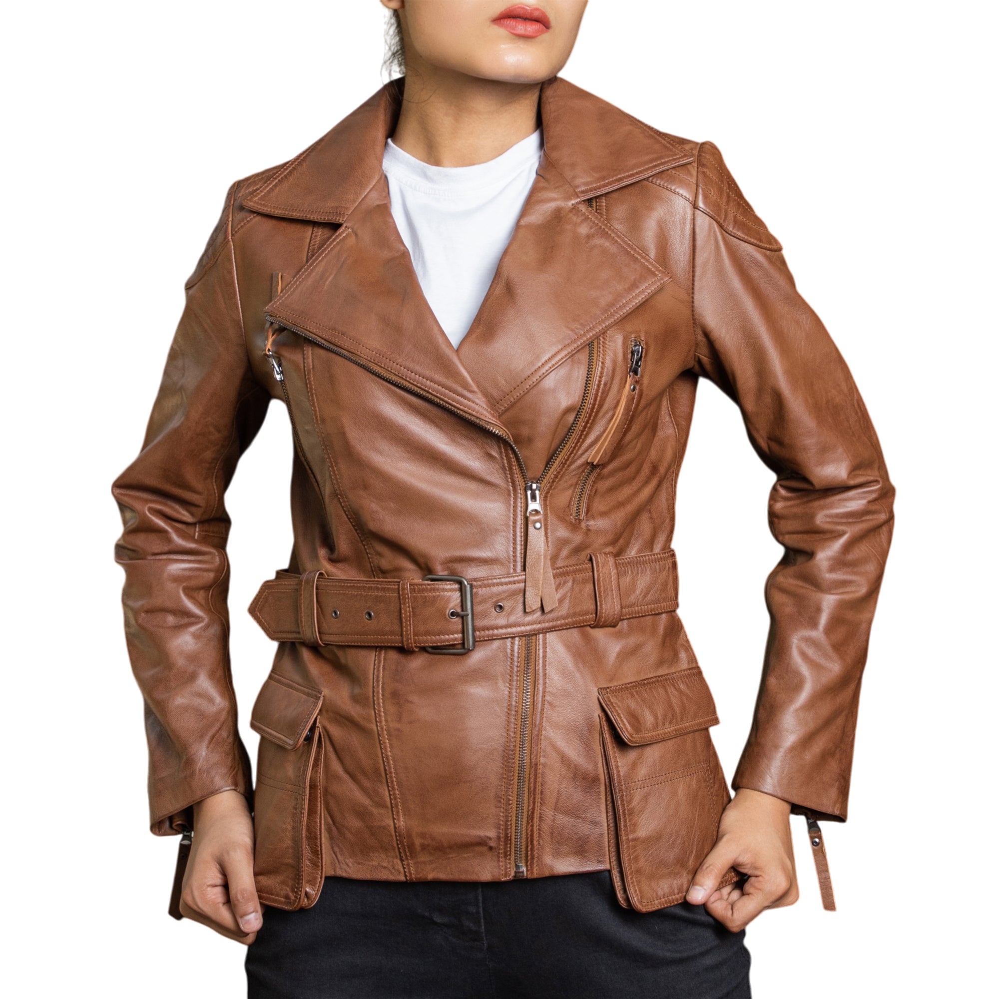 Jild Tailored Stitch Womens Leather Jacket