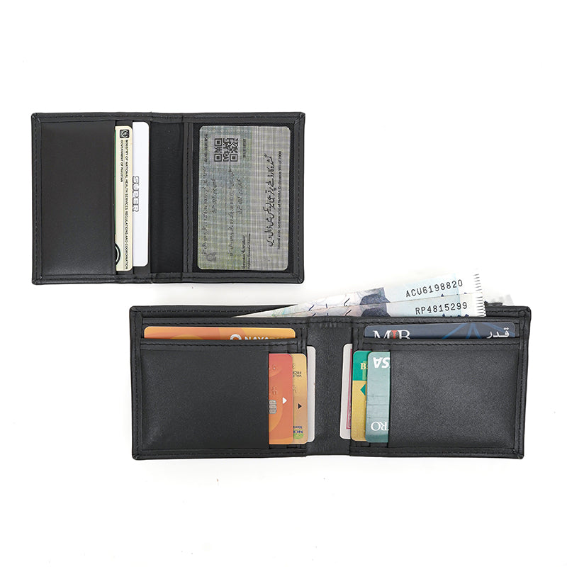 Bi-fold Men's Wallet With detachable I.D/card Holder.