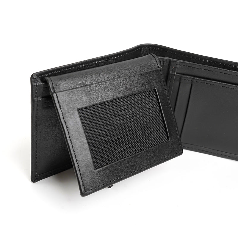 Bi-fold Men's Wallet With detachable I.D/card Holder.