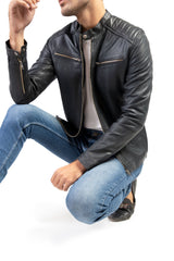 Café Race Style Mens Biker Jacket