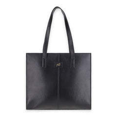 Everyday Women's Leather  Zipper Tote Bag-Black