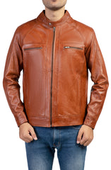 Mens Vintage Handwaxed Leather Jacket