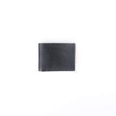 Thin Slim Butter Soft Leather Bi-Fold Wallet-Black