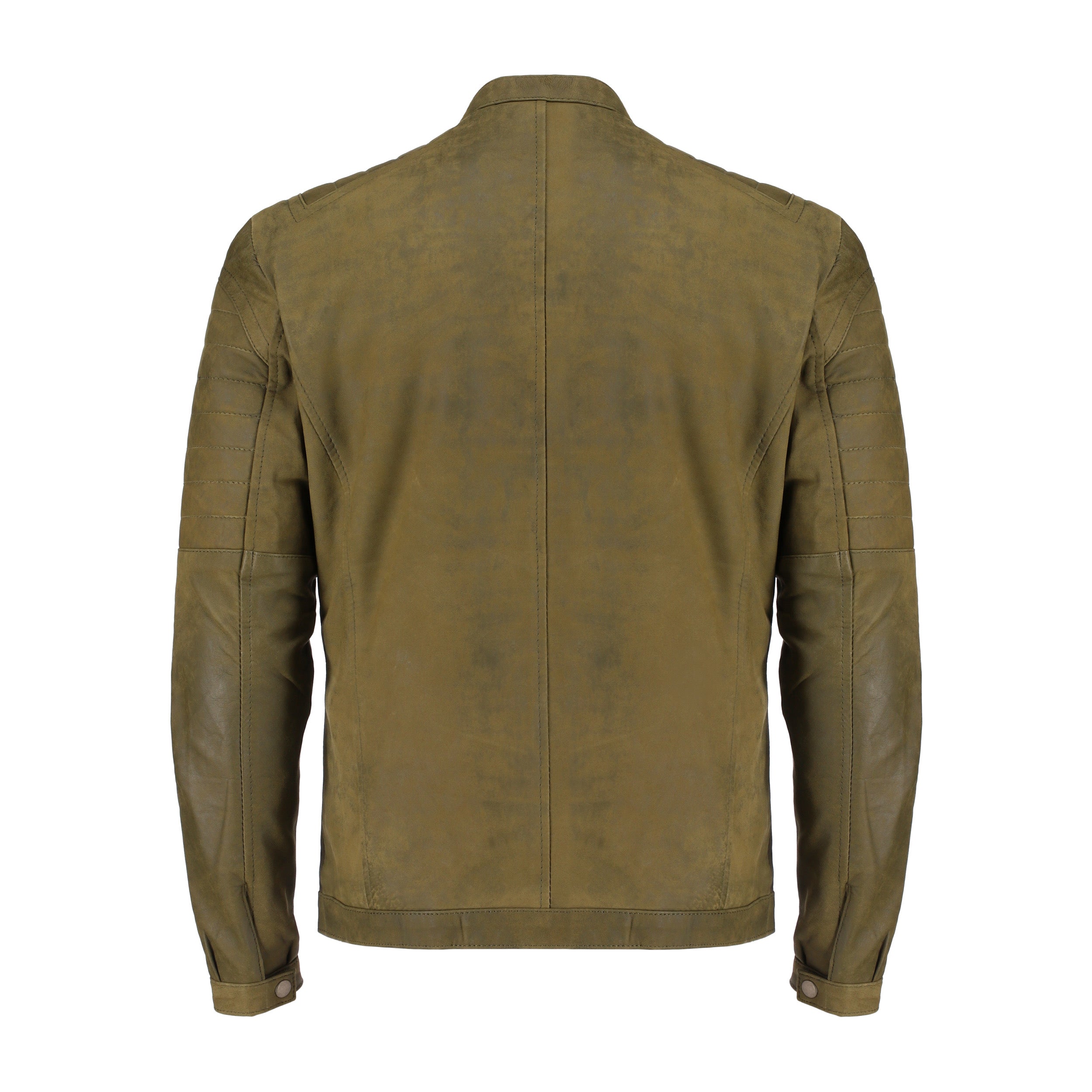 Mens Green Classic Fashion Buff Soft Real Leather Jacket – Jild