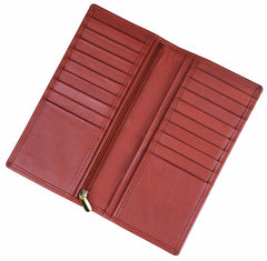 Executive Leather Long Wallet TAN