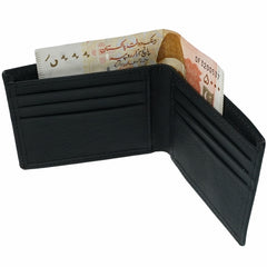 Ultra Slim Bi-fold Natural Butter Soft Cow Leather Mens Wallet